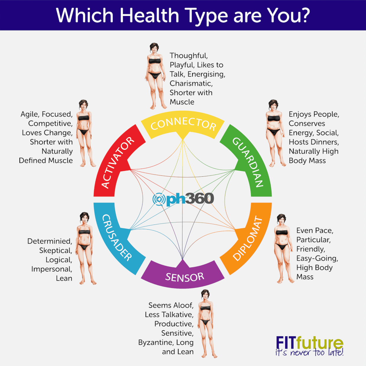 the 6 health types diagram - ph360